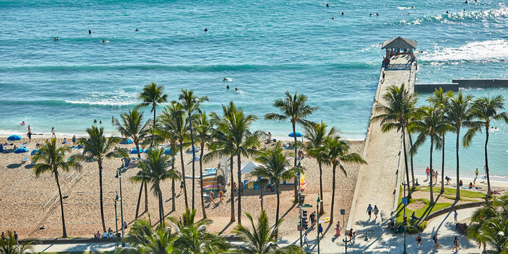 クイーンカピオラニホテル　ワイキキビーチ