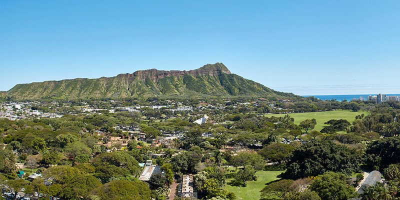 クイーンカピオラニホテル　プレミアオーシャンビュー　ダイヤモンドヘッド